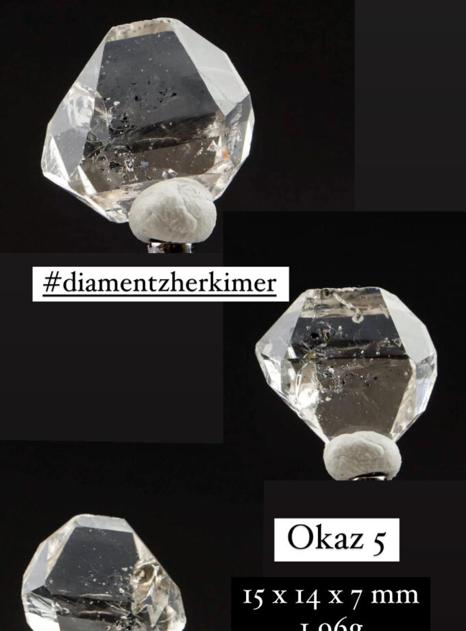 Naszyjnik z Diamentem z Herkimer, USA