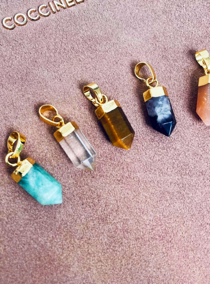 Pendants made of natural stones