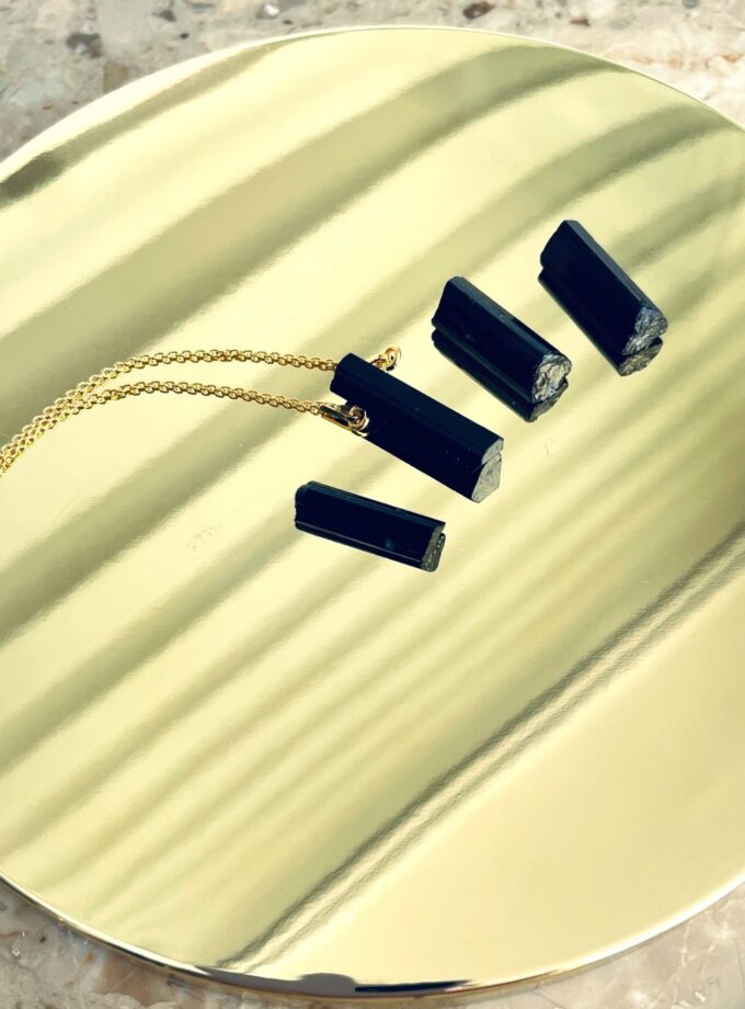 Naszyjnik z Turmalinem Czarnym Schorl (wybór okazu)