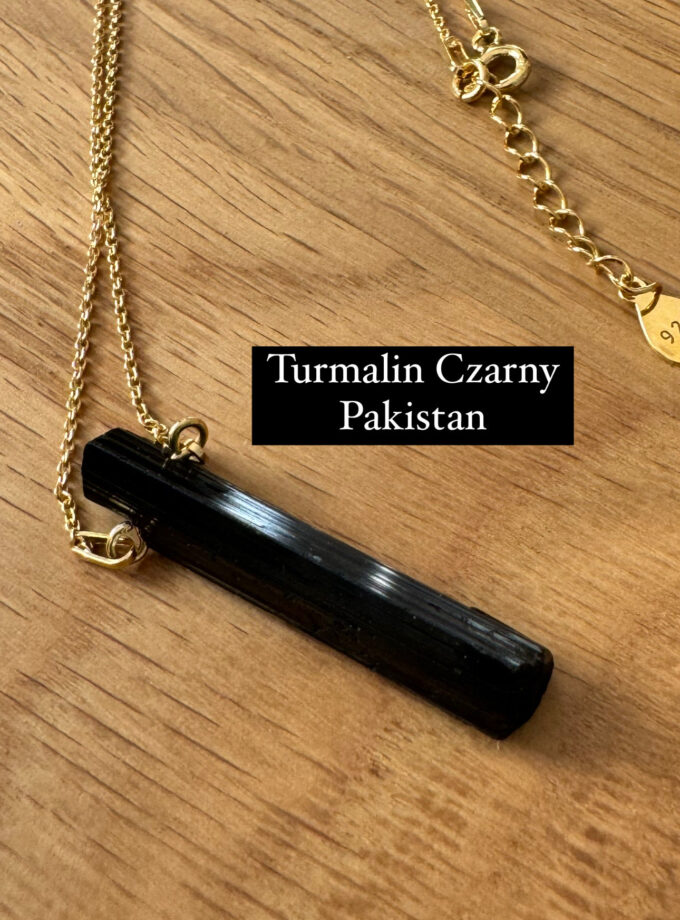 Naszyjnik z Turmalinem Czarnym Schorl (wybór okazu)