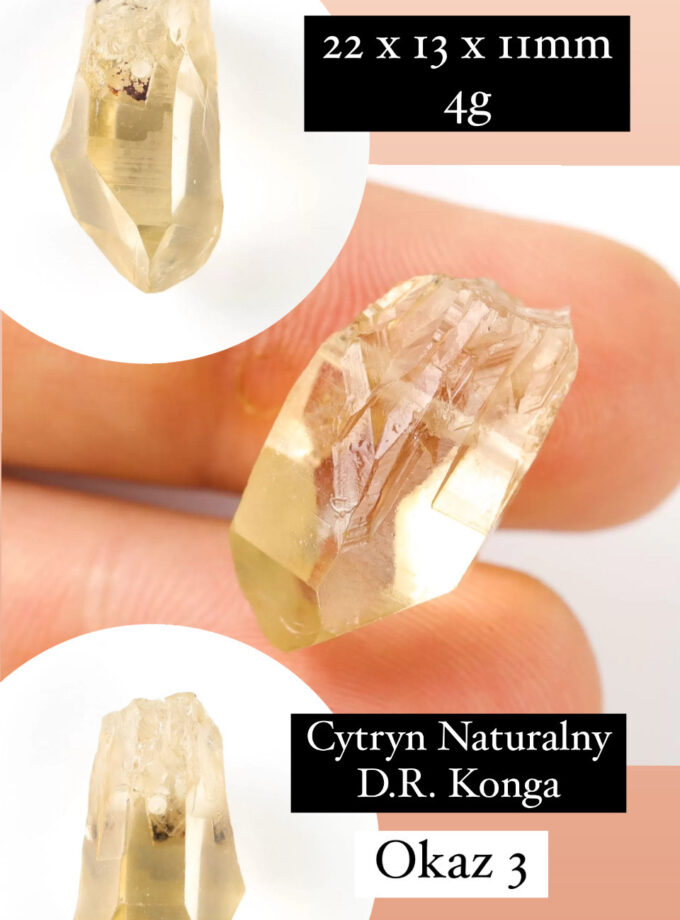 Naszyjnik z Cytrynem Naturalnym (okaz3)