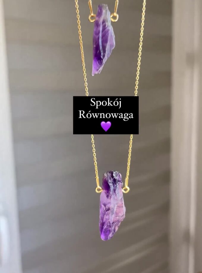 Naszyjnik z Ametystem z RPA (wybór okazu)