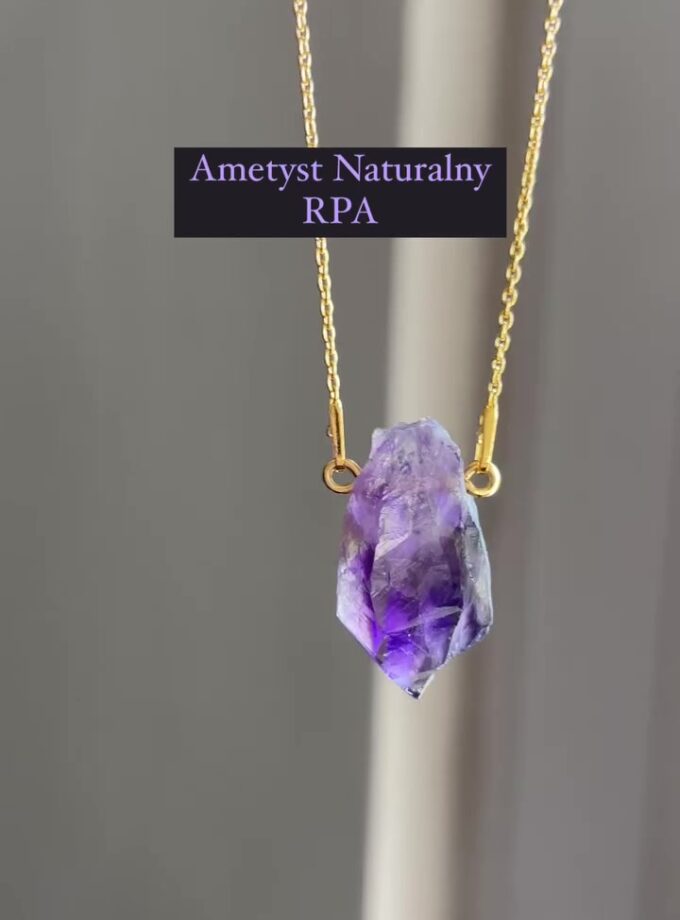 Naszyjnik z Ametystem z RPA (wybór okazu)