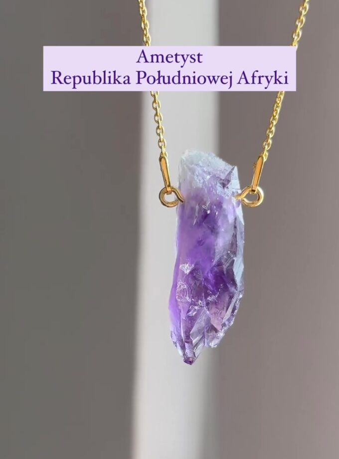 Naszyjnik z Ametystem z RPA (wybór okazu)