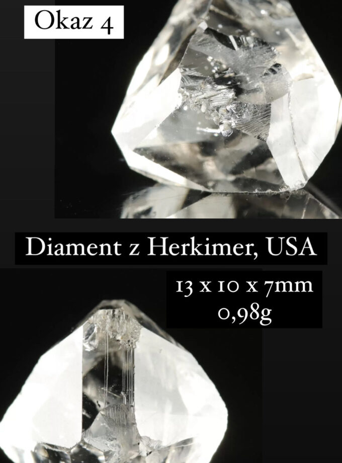Naszyjnik z Diamentem z Herkimer, USA (Okaz 4) (rezerwacja)