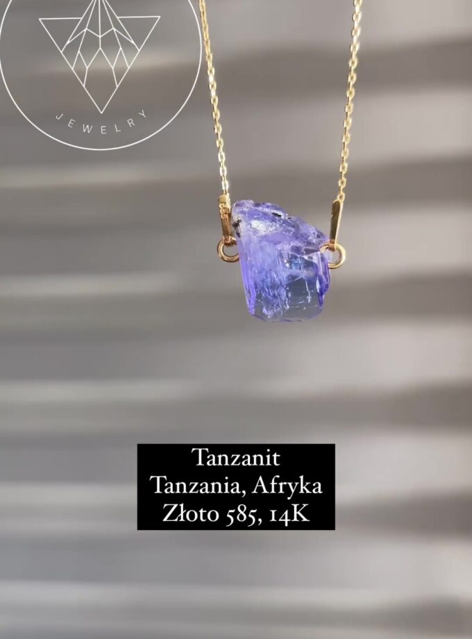 Naszyjnik z Tanzanitem Złoto 585