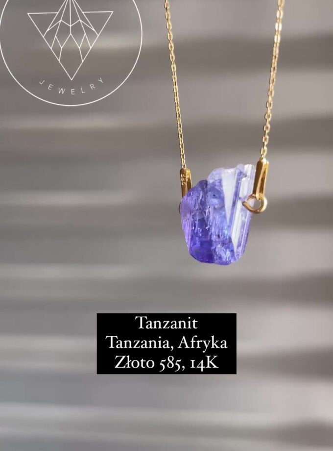 Naszyjnik z Tanzanitem Złoto 585