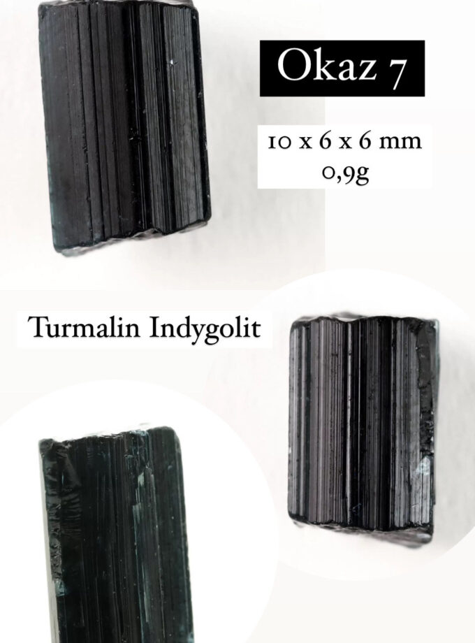 Naszyjnik z Turmalinem Indygolitem (Okaz7)