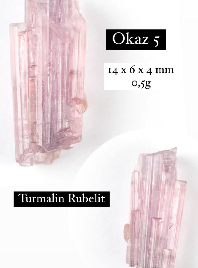 Naszyjnik z Turmalinem Rubelitem