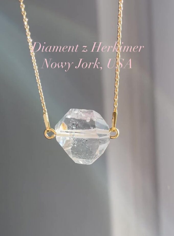 Naszyjnik z Diamentem z Herkimer, USA