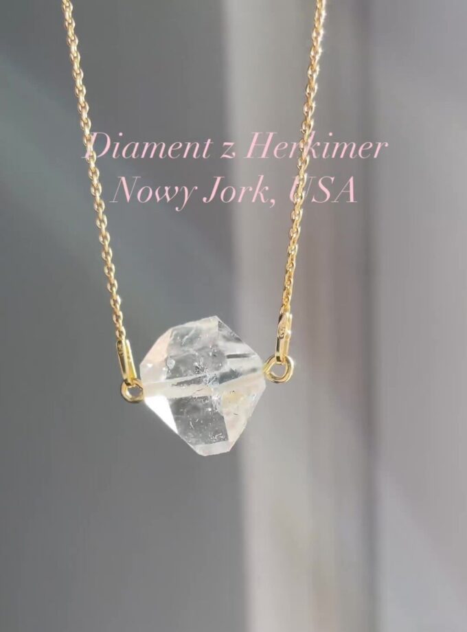 Naszyjnik z Diamentem z Herkimer, USA