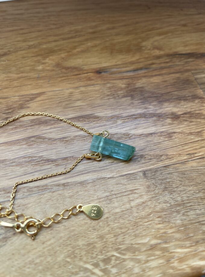 Naszyjnik z Turmalinem Werdelitem Bicolor