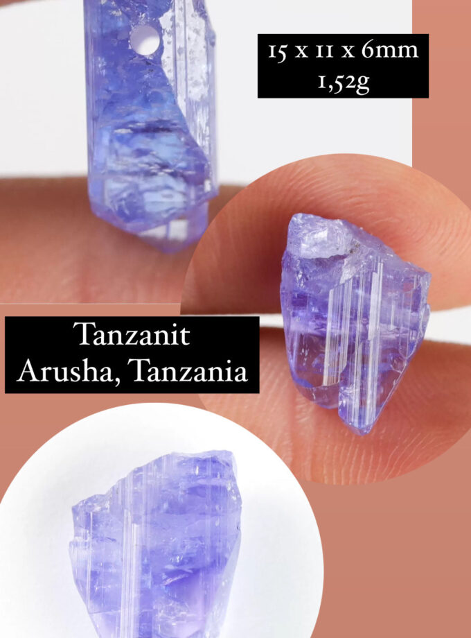 Naszyjnik z Tanzanitem złoto 585