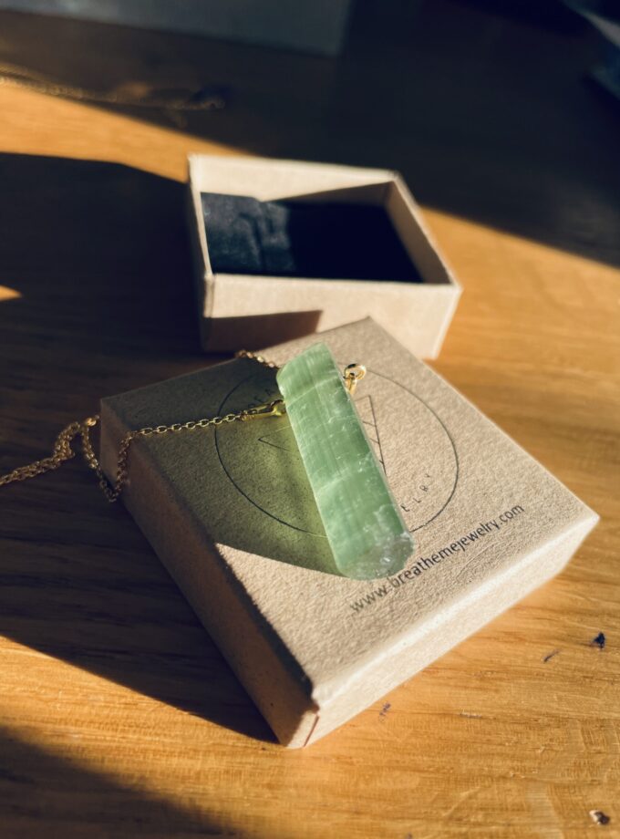 Naszyjnik z dużym Turmalinem Werdelitem