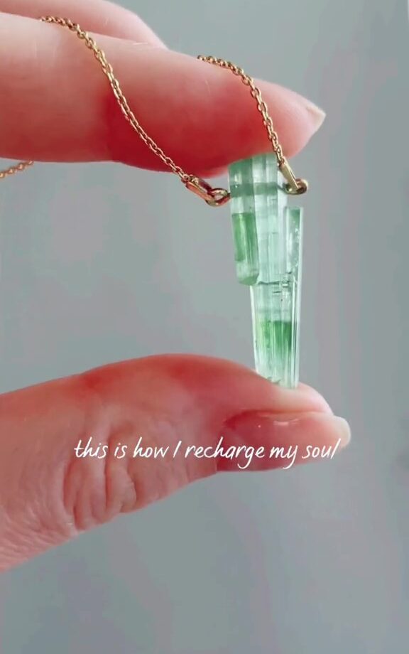 Naszyjnik z Turmalinem Werdelitem