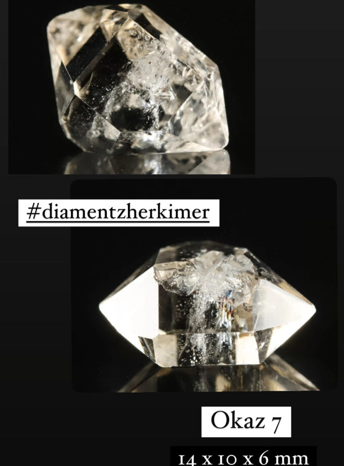 Naszyjnik z Diamentem z Herkimer, USA