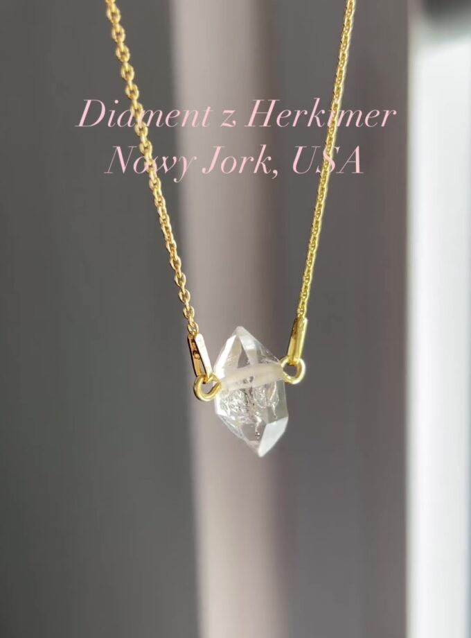 Naszyjnik z Diamentem z Herkimer, USA