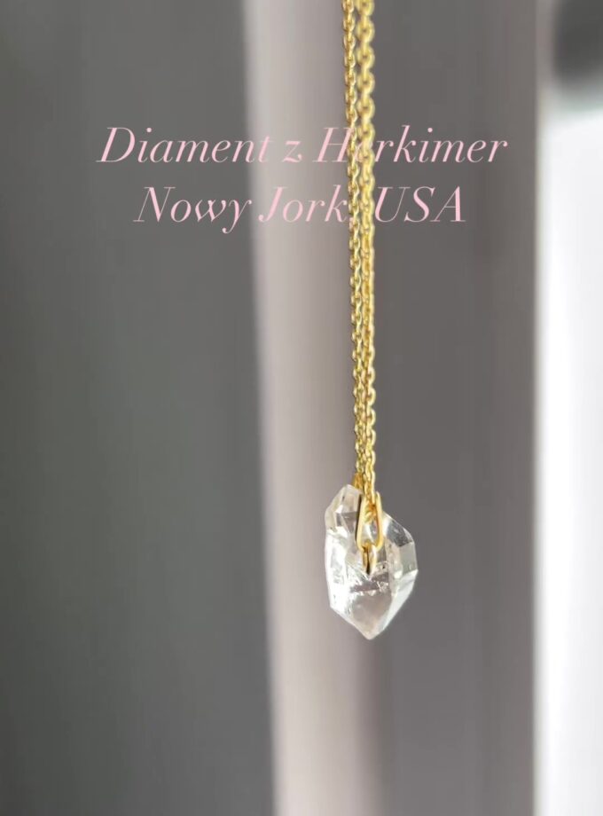 Naszyjnik z Diamentem z Herkimer, USA
