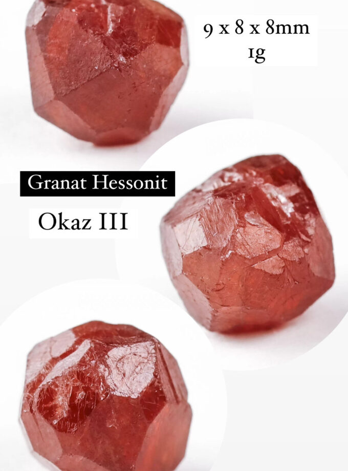 Naszyjnik z Granatem Hessonitem