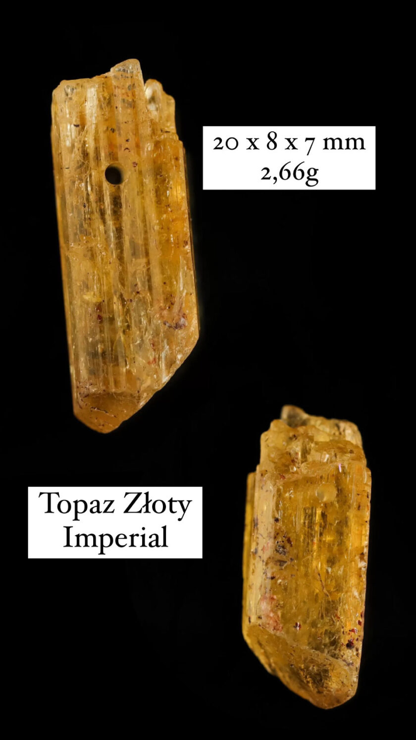 Naszyjnik z Topazem Złotym Imperial, Brazylia - obrazek 5