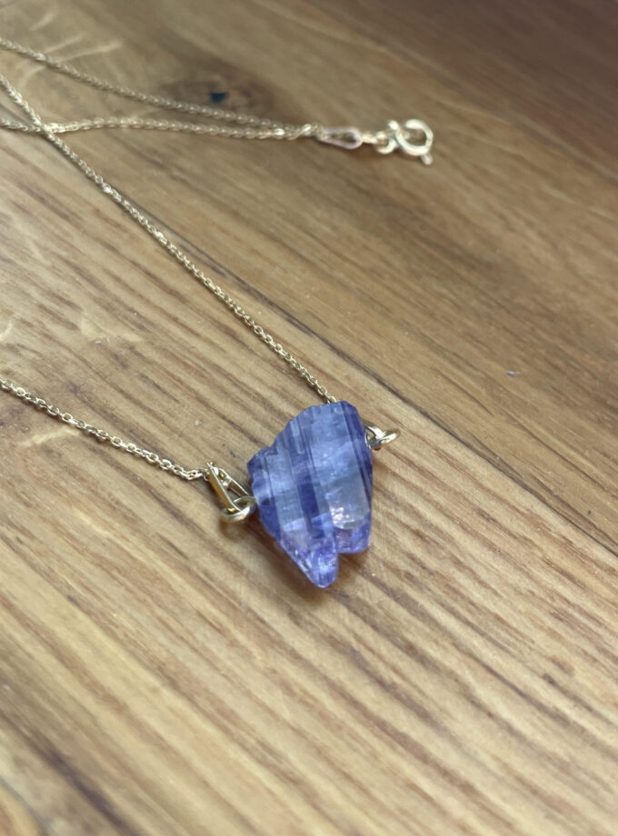 Naszyjnik z Tanzanitem złoto 585