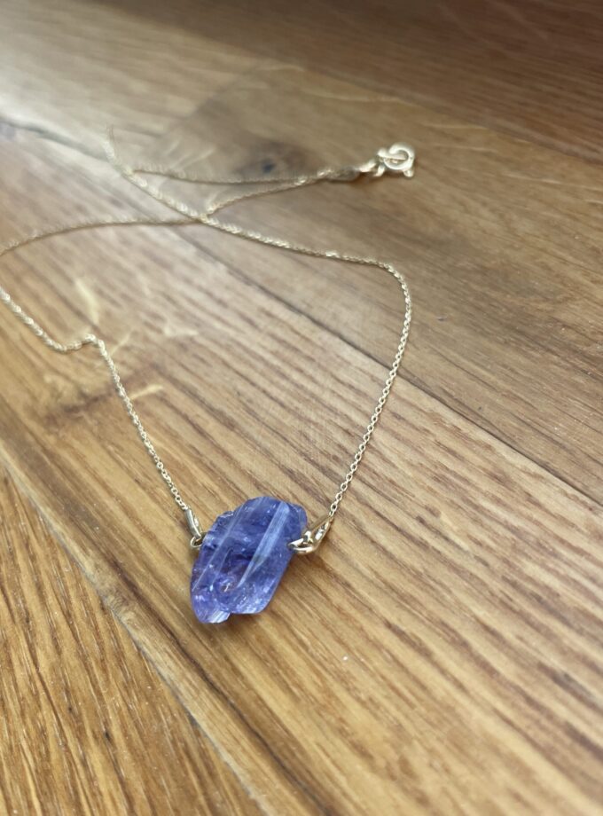 Naszyjnik z Tanzanitem złoto 585