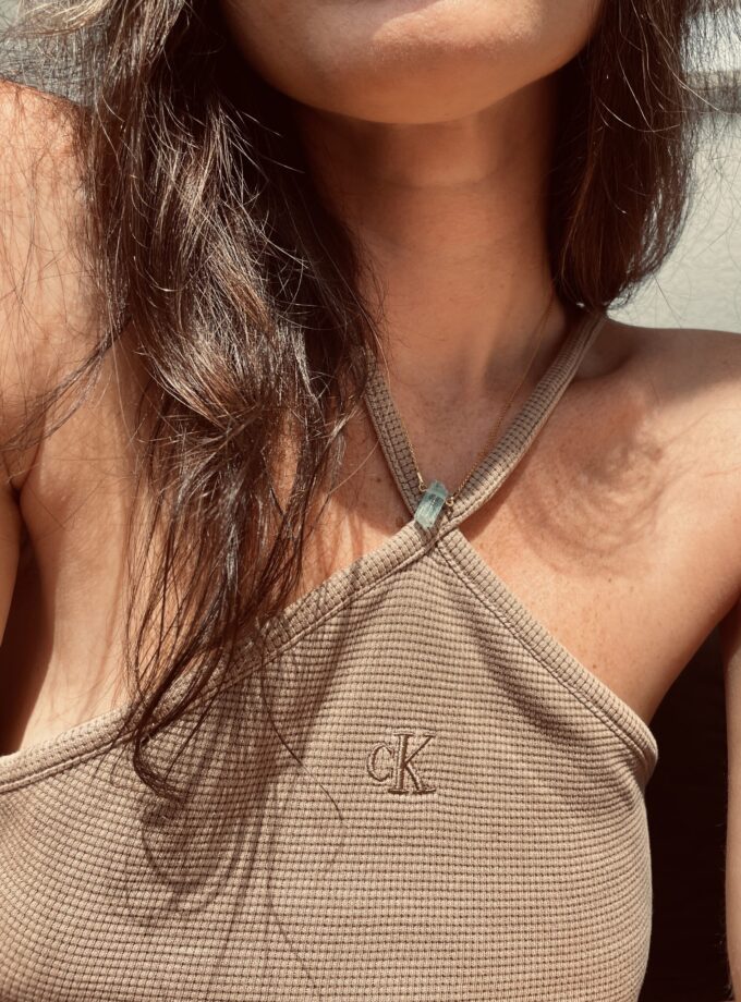 Naszyjnik z Akwamarynem z Wietnamu