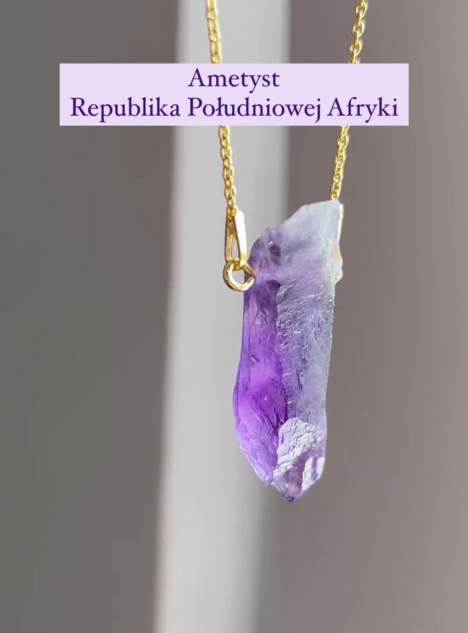 Naszyjnik z Ametystem z RPA (Okaz9)