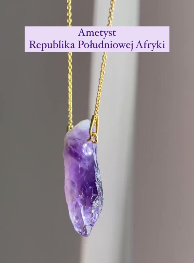 Naszyjnik z Ametystem z RPA (Okaz9)