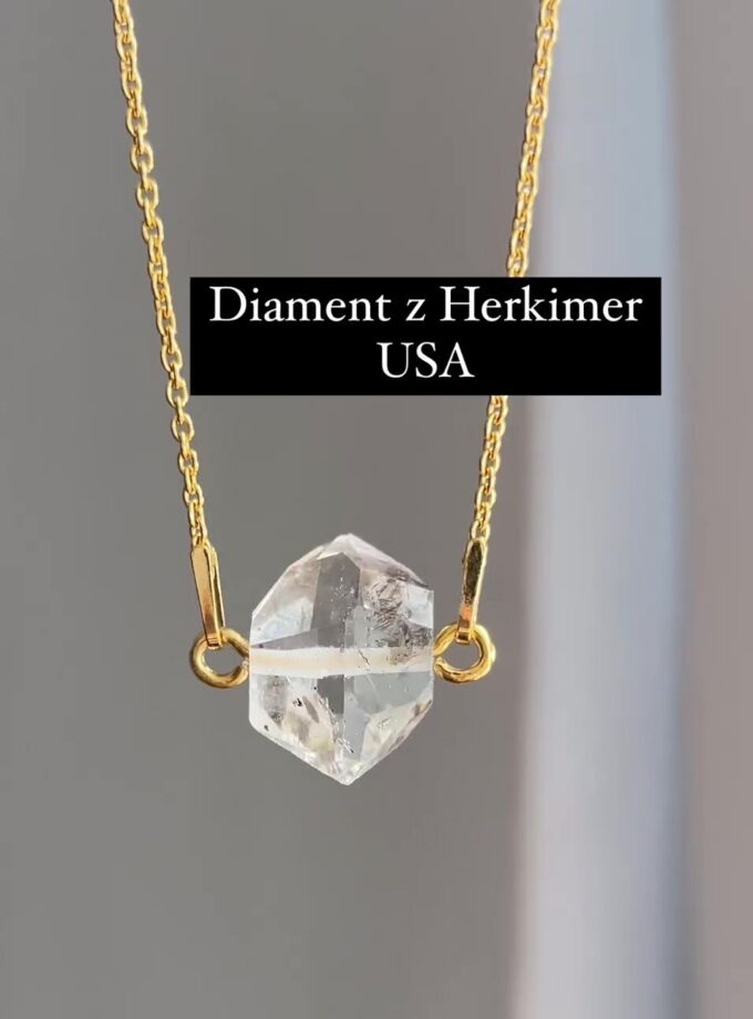 Naszyjnik z Diamentem z Herkimer, USA (Okaz7)
