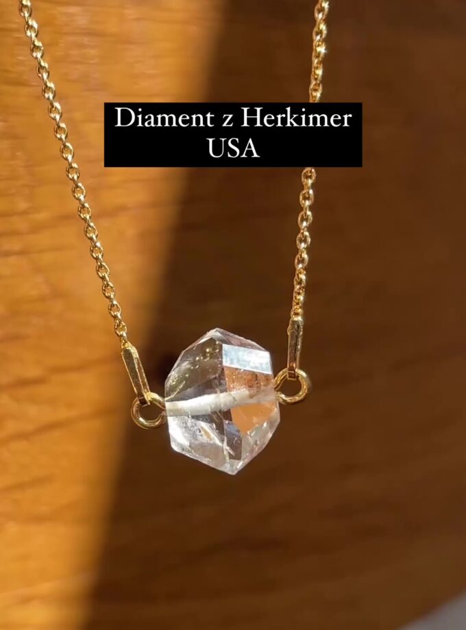 Naszyjnik z Diamentem z Herkimer, USA (Okaz7)