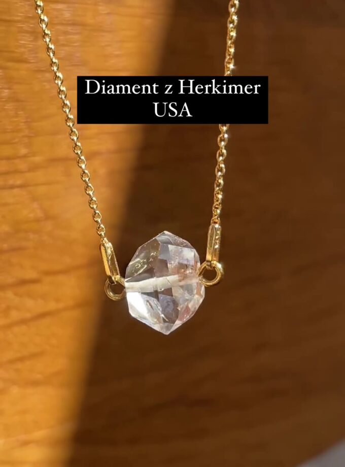 Naszyjnik z Diamentem z Herkimer, USA (Okaz7)