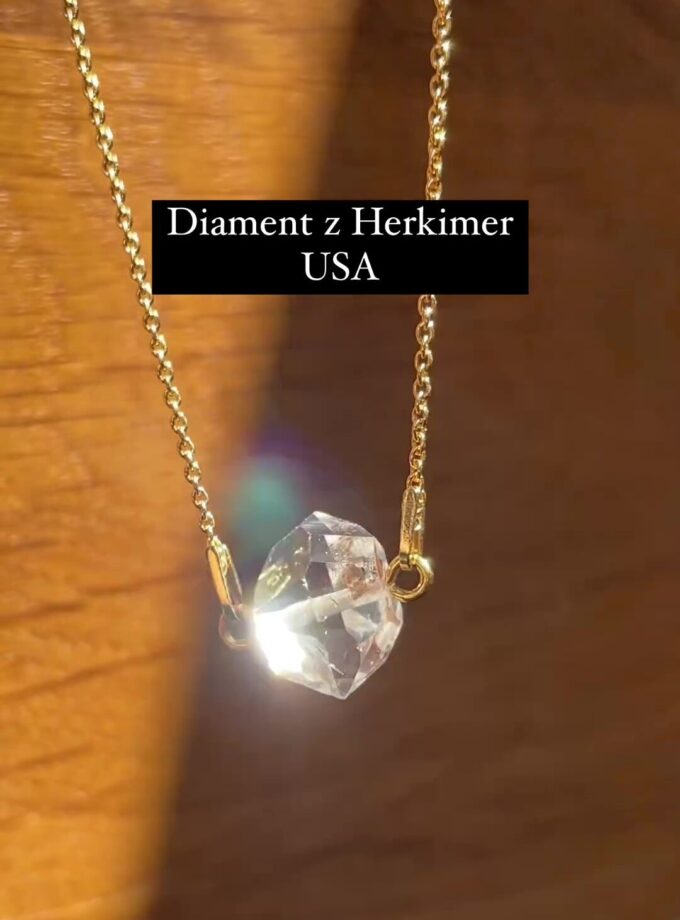 Naszyjnik z Diamentem z Herkimer, USA (Okaz7)