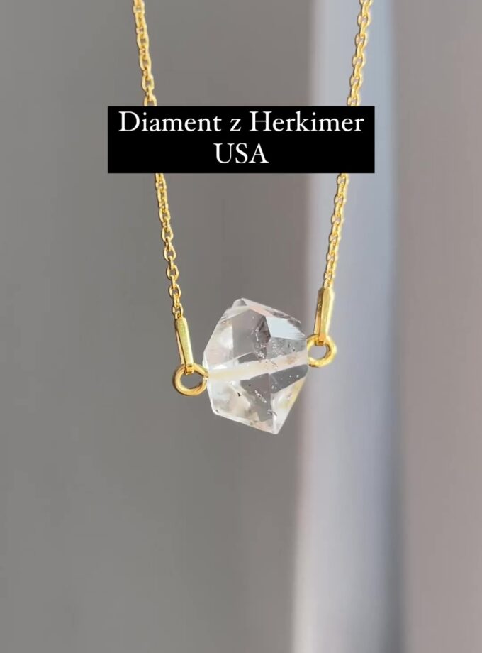 Naszyjnik z Diamentem z Herkimer, USA (Okaz7)