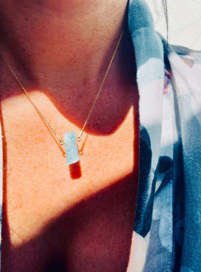 Naszyjnik z Akwamarynem