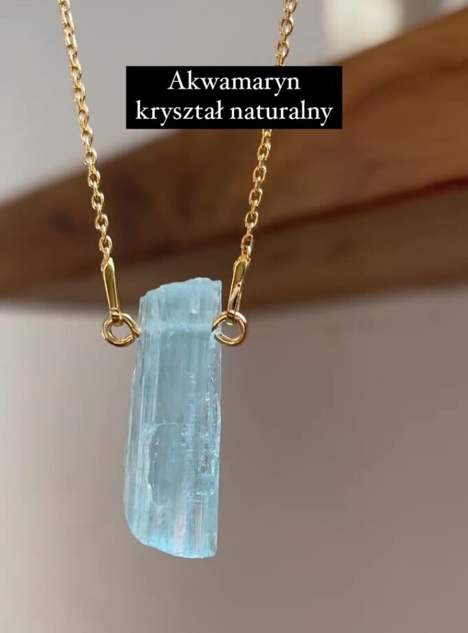 Naszyjnik z Akwamarynem