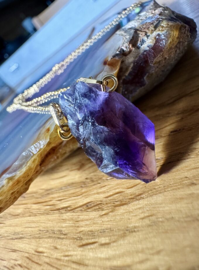 Naszyjnik z Ametystem z RPA (Okaz10)