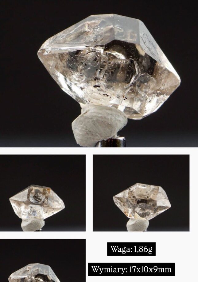 Naszyjnik z Diamentem z Herkimer