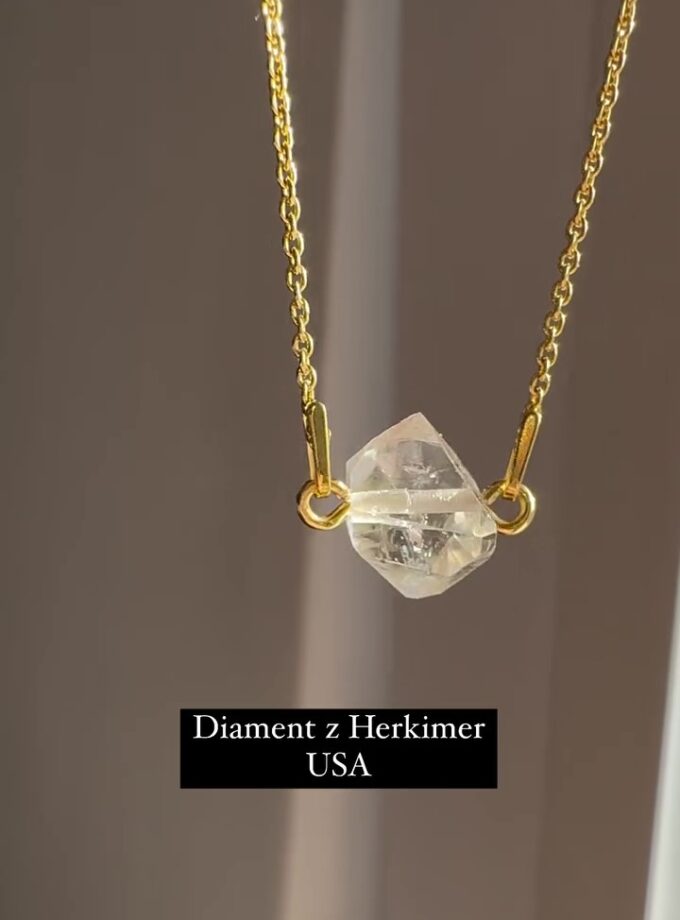 Naszyjnik z małym Diamentem z Herkimer, USA (Okaz 5)