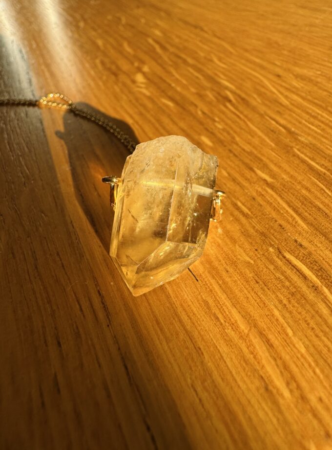 Naszyjnik z Cytrynem Naturalnym (okaz 6)
