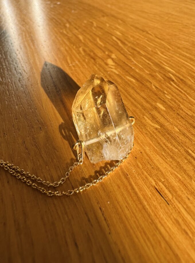 Naszyjnik z Cytrynem Naturalnym (okaz 6)