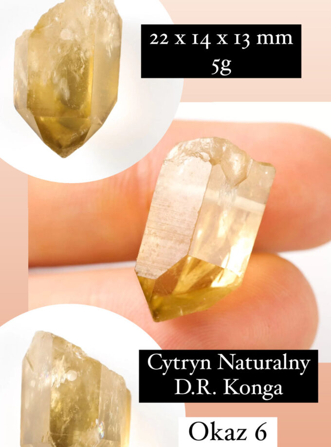 Naszyjnik z Cytrynem Naturalnym (okaz 6)