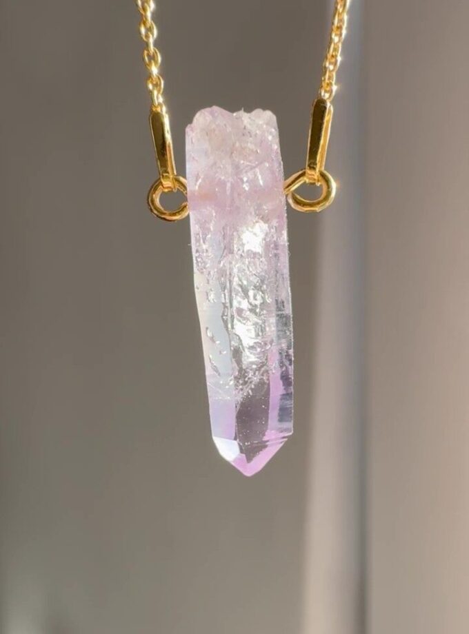 Naszyjnik z Ametystem z Vera Cruz pastelowy (wybór okazu)