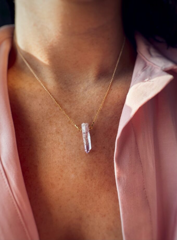 Naszyjnik z pastelowym Ametystem z Vera Cruz