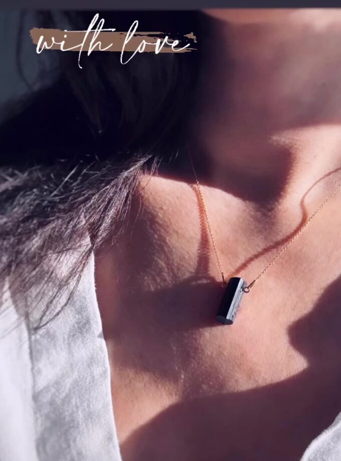 Naszyjnik z Turmalinem Czarnym (schorl)