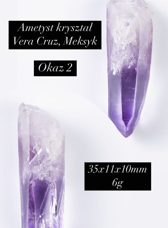 Naszyjnik z dużym Ametystem z Vera Cruz (Okaz2)