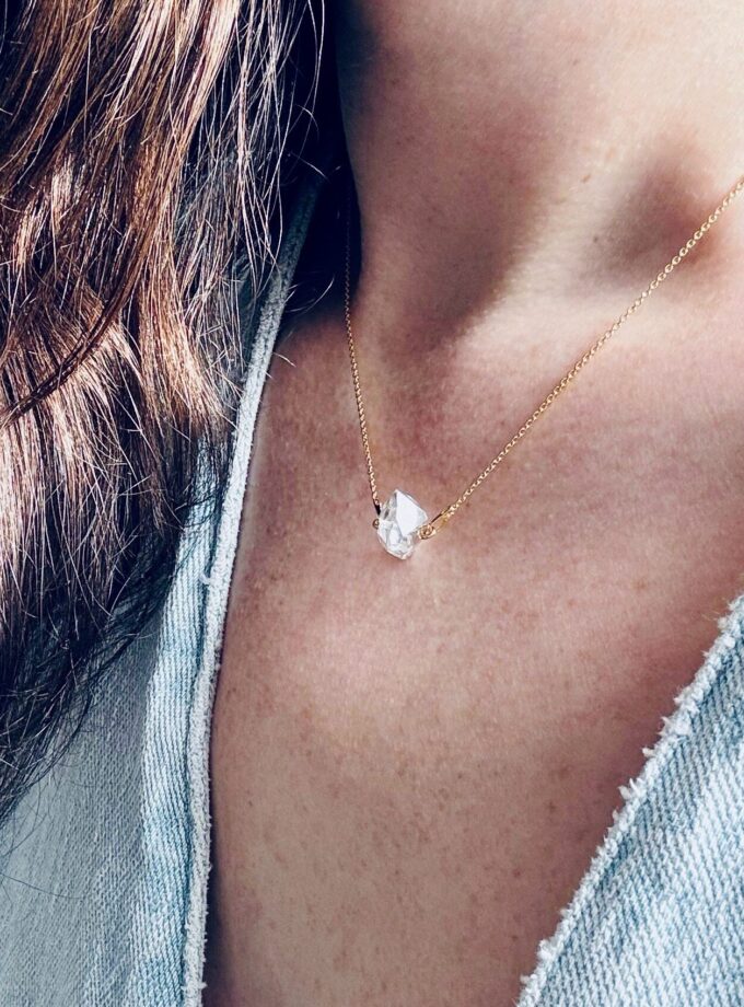 Naszyjnik z Diamentem z Herkimer, USA (Okaz 4) (rezerwacja)