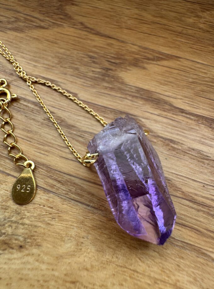 Naszyjnik z dużym Ametystem z Vera Cruz