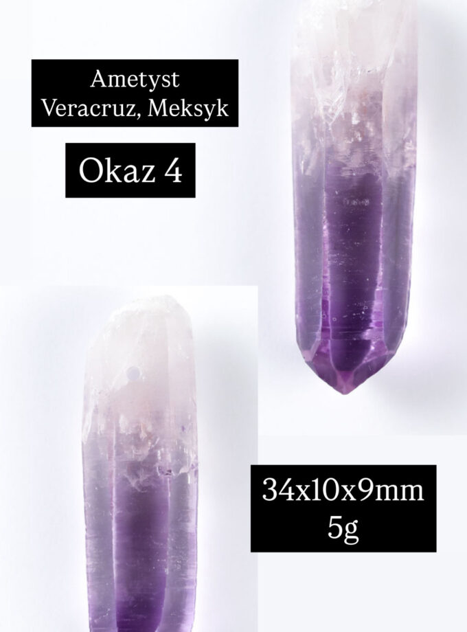 Naszyjnik z dużym Ametystem z Veracruz, Meksyk