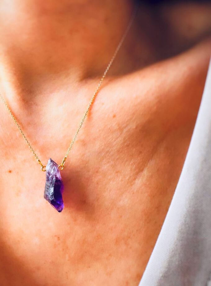 Naszyjnik z Ametystem z RPA (wybór okazu)